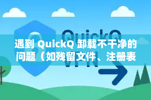 遇到 QuickQ 卸载不干净的问题（如残留文件、注册表项或驱动）可以按照以下步骤进行彻底清理。提示，操作前建议重启电脑，并确保已通过系统自带卸载程序进行过卸载尝试